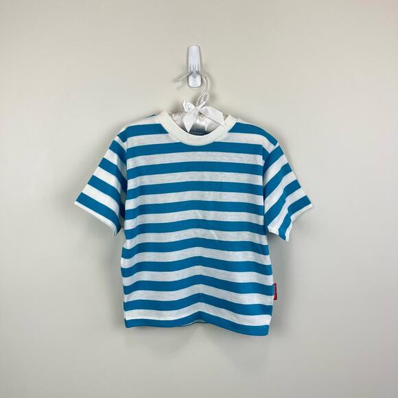 Vintage OshKosh B'gosh Striped Blue Tee 4T USA - Picture 1 of 7